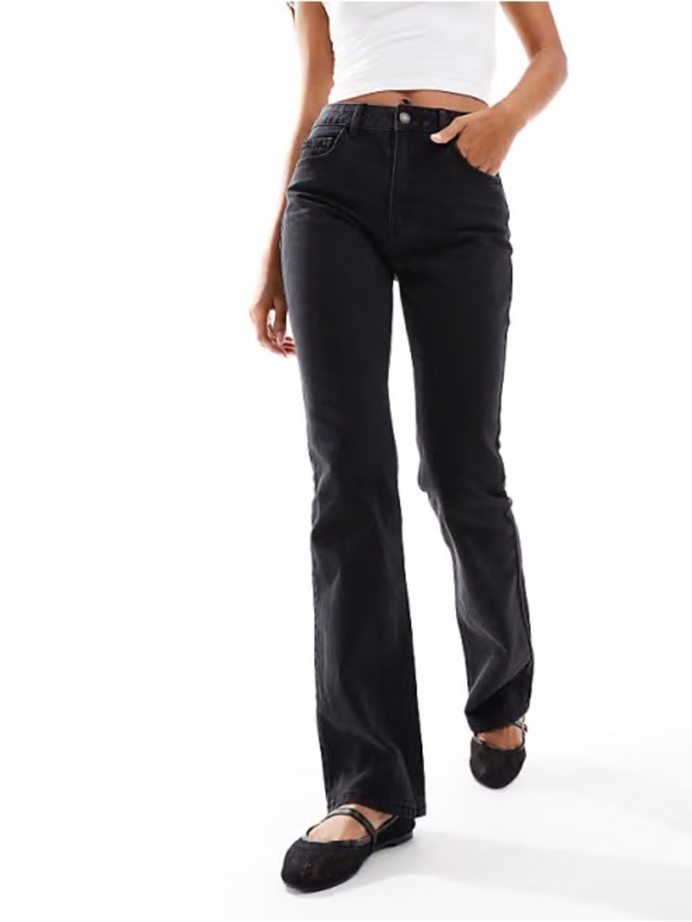 STR Classic High-Rise Black Women's Jeans